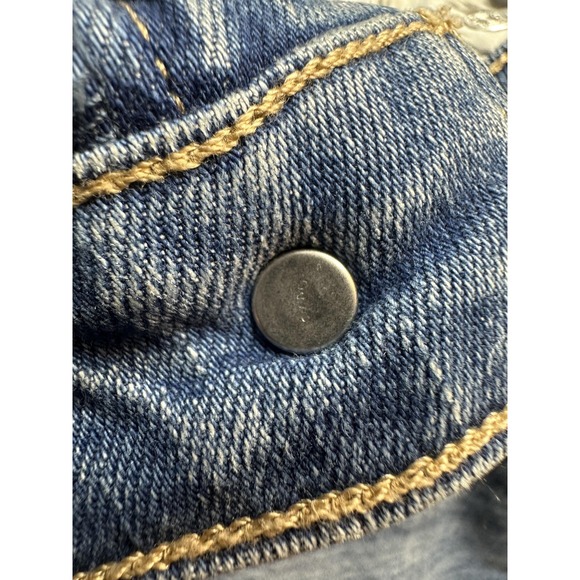 Levis 721 High Rise Skinny Jeans Womens 31x28 Blue Distressed Medium Wash Denim - Picture 7 of 16